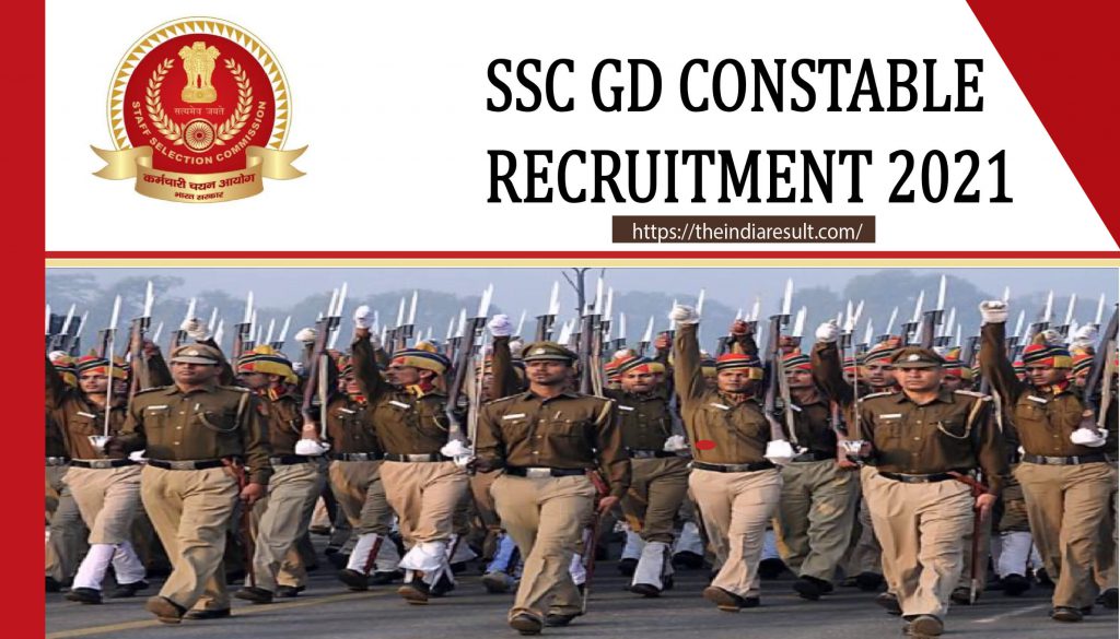 SSC GD Constable Recruitment 2021